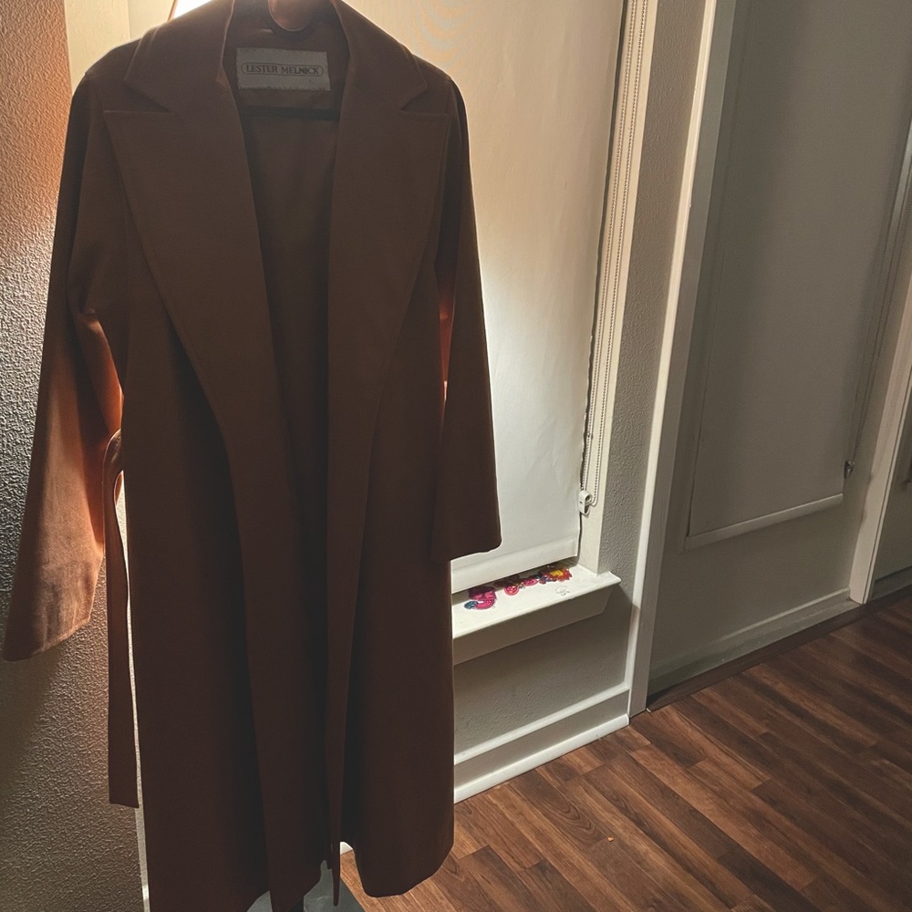 Suede duster / trench coat